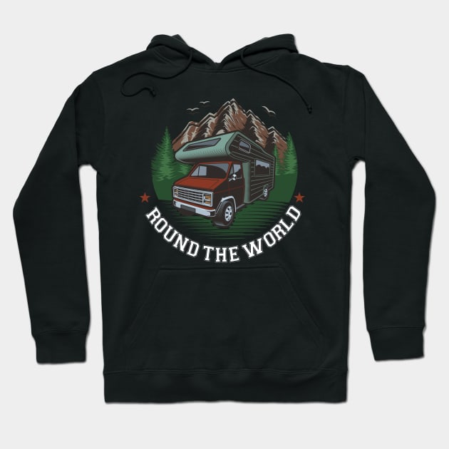 ROUND THE WORLD Hoodie by Diannas